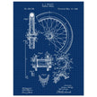 Vehicle whell patent illustration. Vintage drawing .