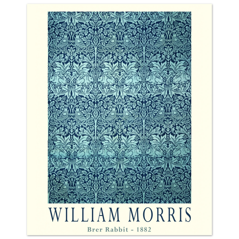 William Morris Brer Rabbit wallpaper vintage design.