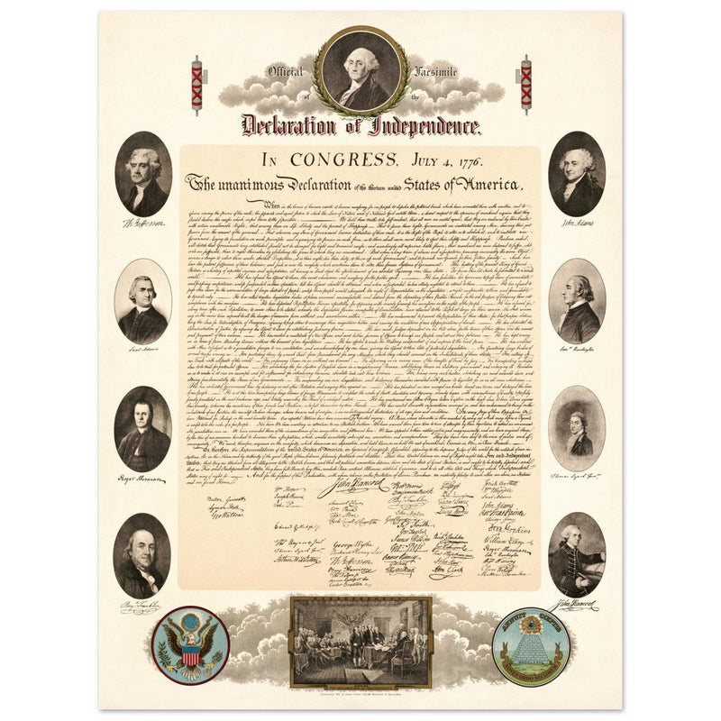 Official Facsimile of the Declaration of Independence 1903.  print.