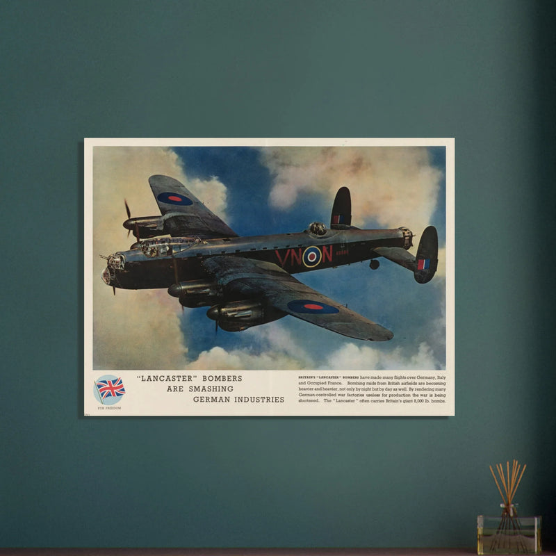 Lancaster Bombers vintage poster reproduction