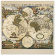 Ancient world map poster 17th century Nova Totius Terrarum Orbis Tabula by Frederik de Wit