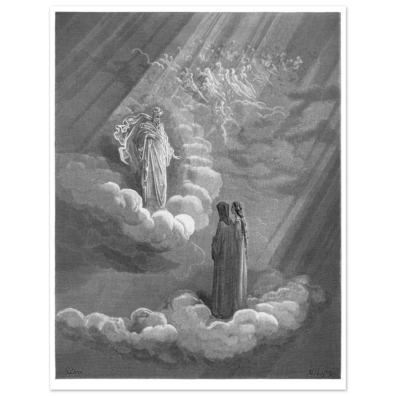 Gustave Dore illustration for the Divine Comedy . Paradise. Cacciaguida.