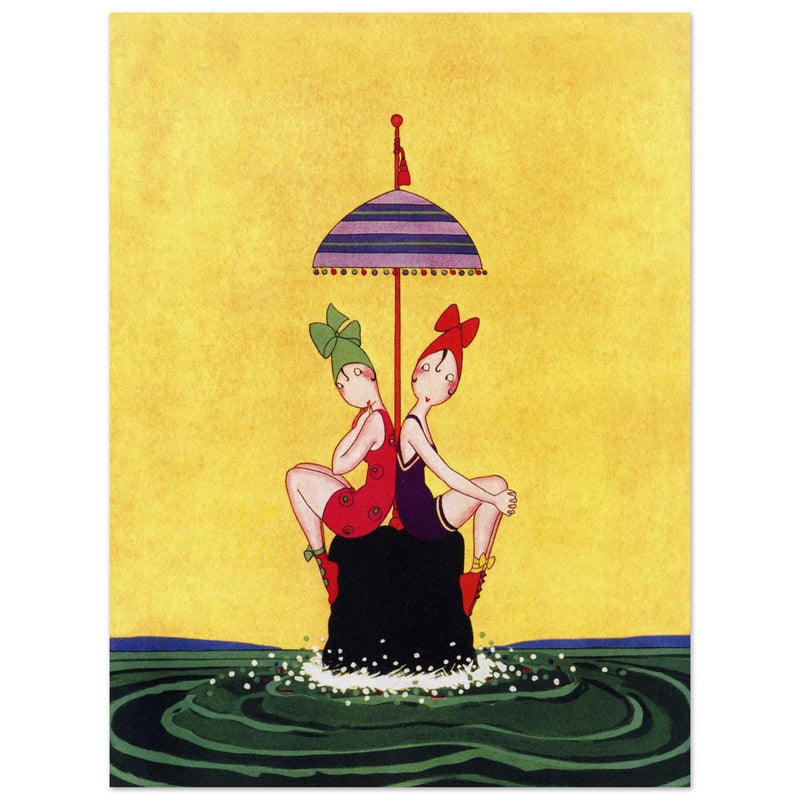 Anne Harriet Fish illustration for fashion magazine cover .