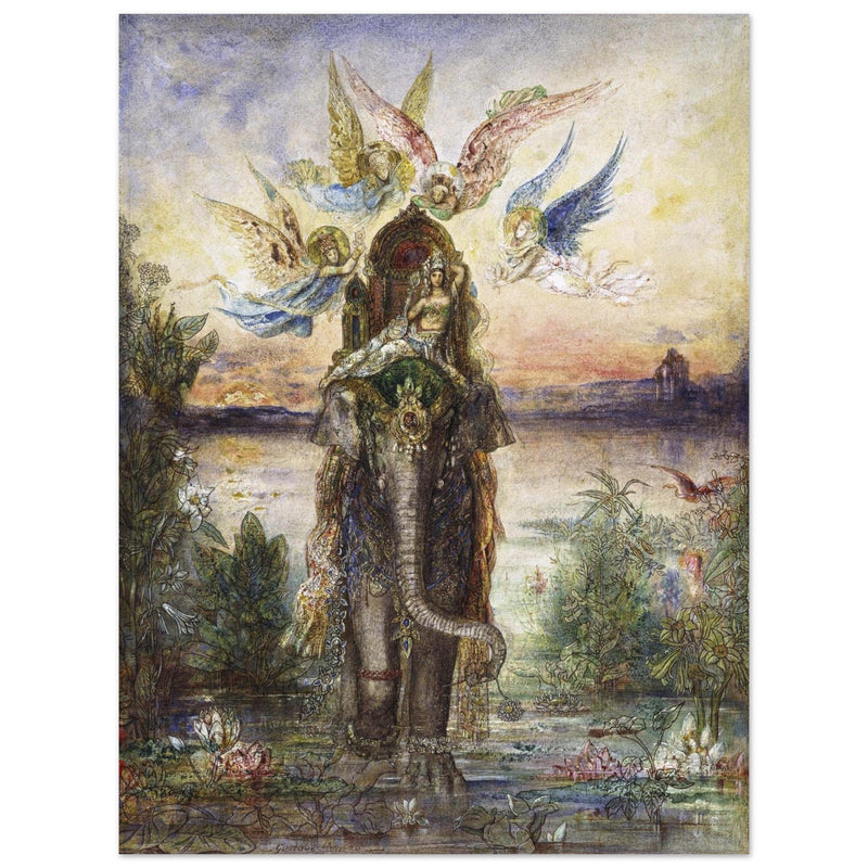 The Sacred Elephant painting by Gustave Moreau