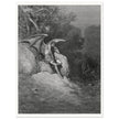Gustave Dore Paradise Lost engraving .Satan's contemplation upon observing the beauty of Earth.