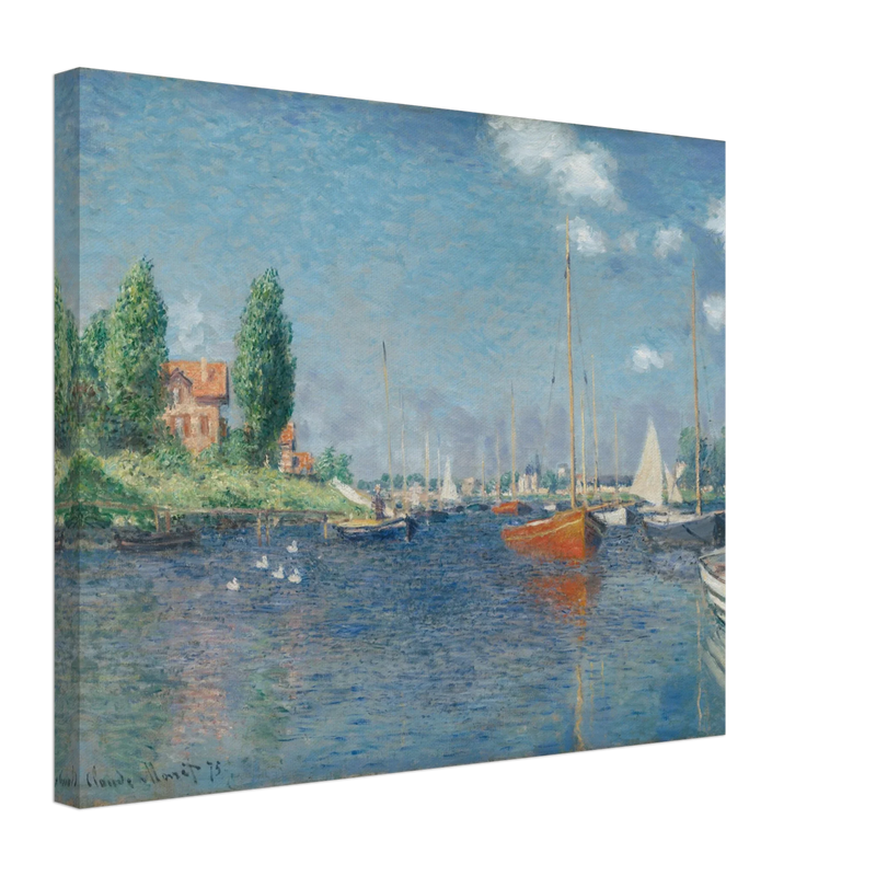 Red Boats Argenteuil by Claude Monet