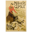 Theophile Steinlen print for Comio Cycles. Art Nouveau bicycle advertising poster. decoration.