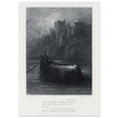 Gustave Dore illustration .The Body of Elaine on its way to King Arthur's Palace. Idylls of the King by Alfred Tennyson.