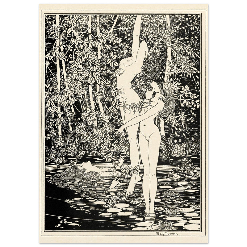 John Austen illustration for Hamlet The death of Ophelia