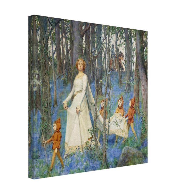 The Fairy Woods by Henry Meynell Rheam victorian painting reproduction.