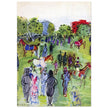 Raoul Dufy cover art for a vintage fashion magazine In the Paddock.