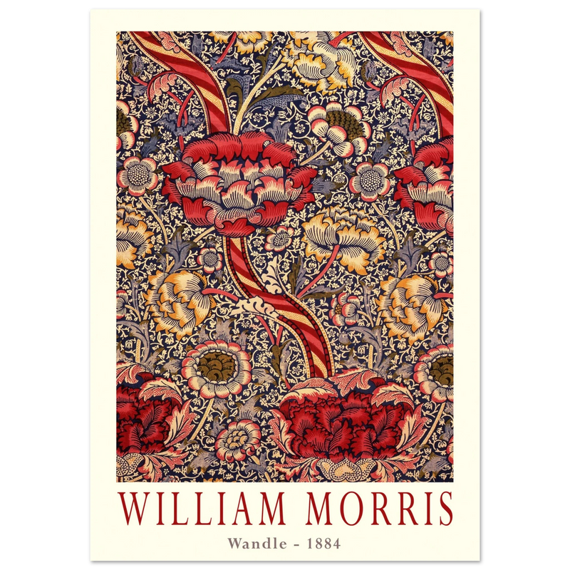 William Morris Wandle  from printed cotton original.