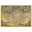 Ancient map of Flandria by Abraham Ortelius 1584. Vintage map  .