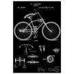 Vintage bicycle patent by Richard J Gatling 1894