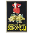 White Vermouth aperitif drink Bonomelli vintage advertising. Fine art  poster by Luciano Achille Mauzan 1932