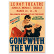 Gone with the wind movie poster.