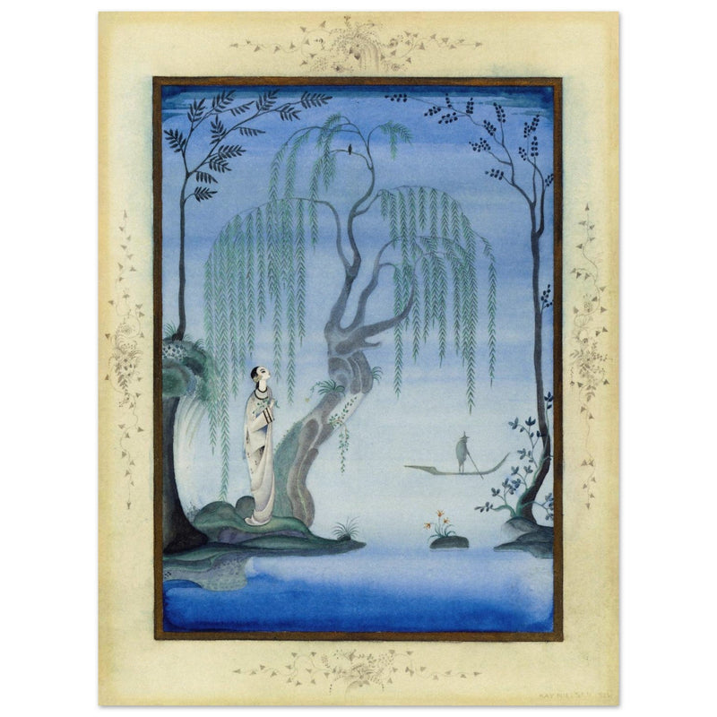 Kay Nielsen and his illustration The Nightingale from Fairy Tales by Hans Andersen.