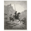 Don Quixote riding with Sancho Panza illustration by Gustave Dore.