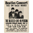 The Beatles music poster. Performance in Cleveland Ohio stadium in 1966.