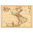 America ancient map. Novissima et accuratissima totius Americae descriptio by Nicolaes Visscher