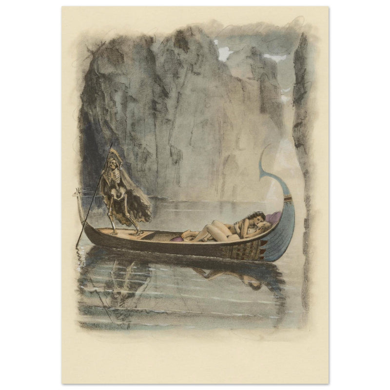 Paul Emile Becat erotic illustration Les Baiseres XV ( The Kisses ) The morning kiss