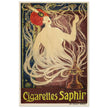 Cigarettes Saphir by Stephano vintage art nouveau advertising.
