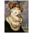 Portrait of a Girl in a Fur Coat by Gerda Wegener.