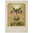 The American Declaration of Independence illustrated in 1861.  reproduction
