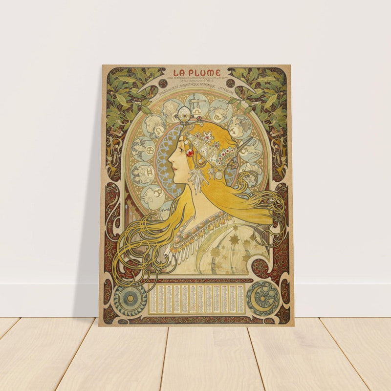 Art Nouveau Alphonse Mucha La Plume.