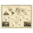 Reptile distribution old world map. Print  of zoology geography 1848 by Alexander Keith Johnston