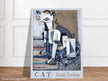 Cat painting cubism style poster reproduction Creator: Antonín Procházka 1921