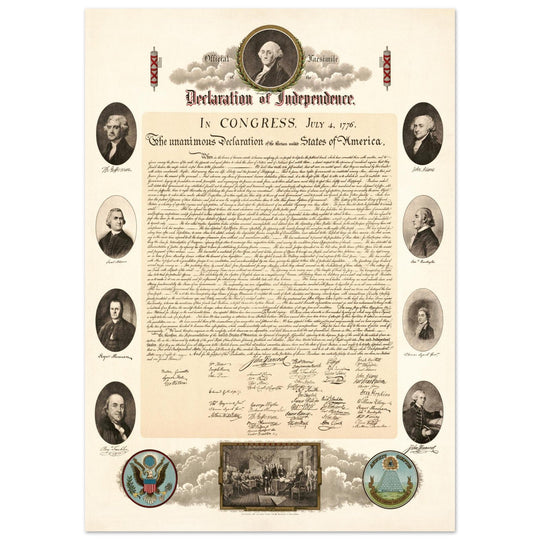 Official Facsimile of the Declaration of Independence 1903.  print.