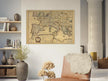 Ancient Europe map print from 1650. Lumen Historiarum per Occidentem by Petrus Kaerius