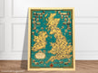Old map of the British islands by Ernest Dudley Chase