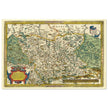 Ancient historic map of Saxony, Meissen, and Thuringia by Abraham Ortelius.