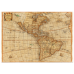 Ancient map of America. "Americae Descriptio Nova" by Philip Chetwind