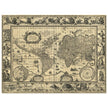 Ancient World Map   by Willem Janszoon Blaeu XVII Century.
