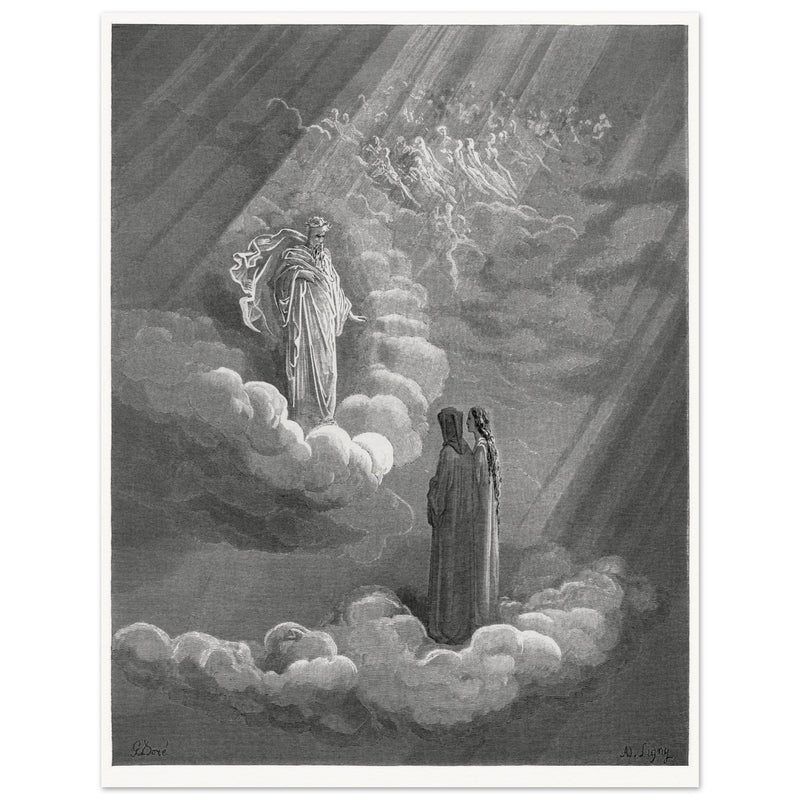 Gustave Dore illustration for the Divine Comedy . Paradise. Cacciaguida.
