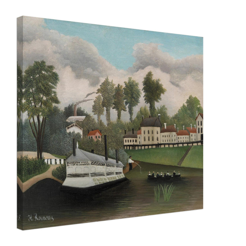 Henri Rousseau The Great Laundry Boat at Charenton Bridge painting