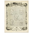The Constitution of the United States of America vintage poster of 1865.