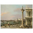 Canaletto antique painting in Venice Italy. Bacino di S. Marco.