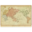 Ancient world map by Samuel John Neele 1807 The world on mercators projection