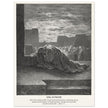 Gustave Dore The Bible engraving print . Ezra in prayer illustration .