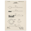Toothbrush patent illustration by H E Sandiford.