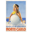 Louis Icart Monte Carlo vintage promotional poster . Historic