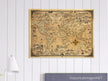 Pictorial old map of the world by Ernest Dudley