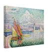 Paul Signac Le Musior (Port d'Antibes) Pierhead painting