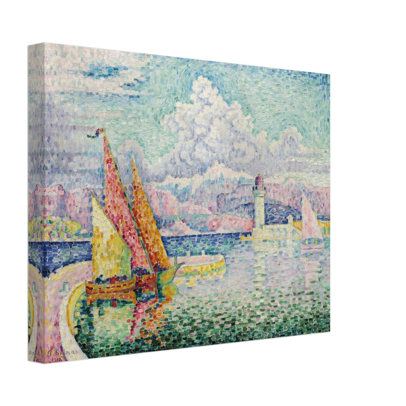 Paul Signac Le Musior (Port d'Antibes) Pierhead painting