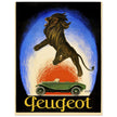 Peugot vintage advertising by Leonetto Cappiello 1925 poster .