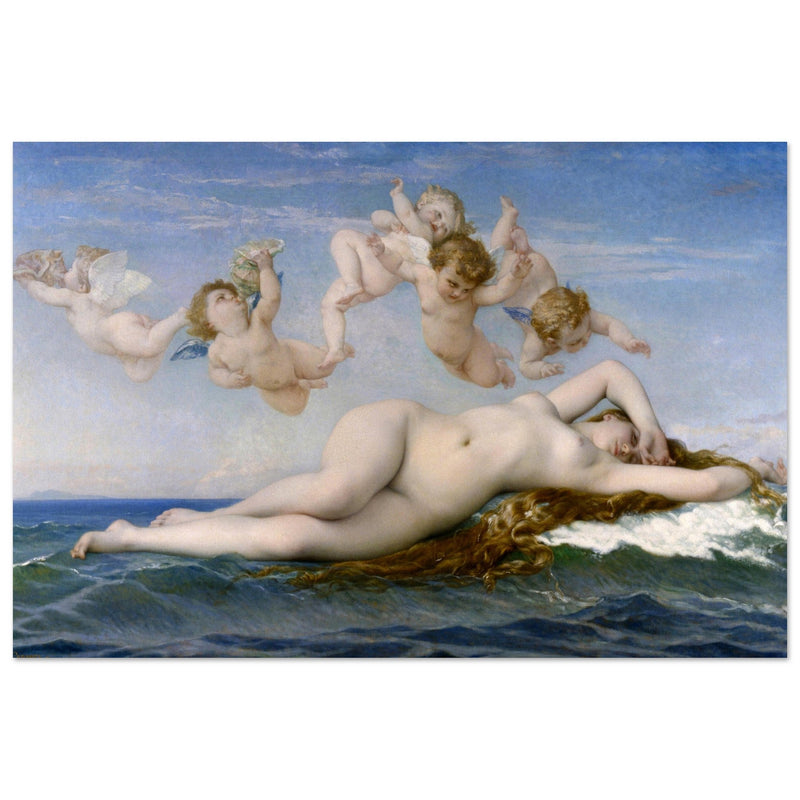 The Birth of Venus by Alexandre Cabanel 1863.  from antique painting. Greek mythology